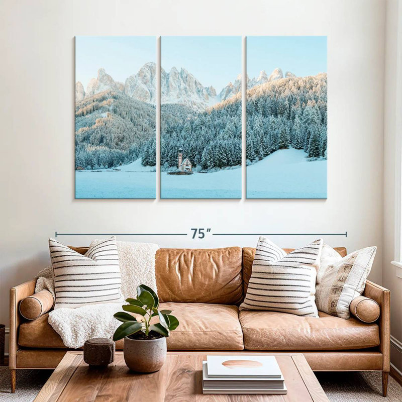 Forêt d'hiver des Dolomites d'Alvord, H 42 po x l 65 po