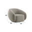 Fauteuil brun pivotant avec pivot