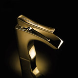 Skip Diamond Single Hole Bathroom Faucet