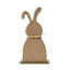 Lapin et œufs en panneau de fibres à densité moyenne Bunny Hop avec base 12 x 6,5 x 2