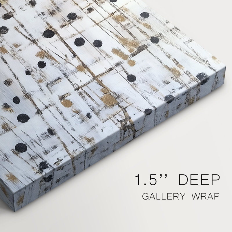 ABSTRACT Series CMXII - Toile tendue avec châssis de qualité supérieure - Prêt à être accroché, H 18 po x l 12 po