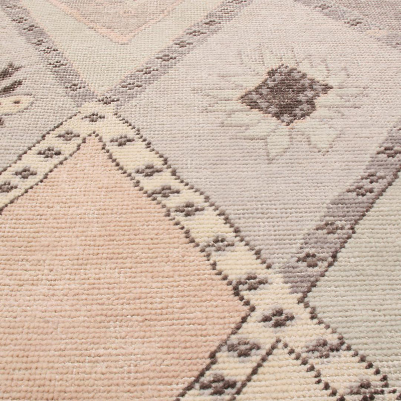 Distressed Homage Hand Knotted Wool Area Rug, Rectangle 6' x 9'