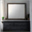 Miroir à finition chêne gris