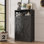 Armoire de rangement avec portes et tiroirs