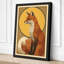Red Fox in Profile Art Deco - Wrapped Canvas-368303629-368303626