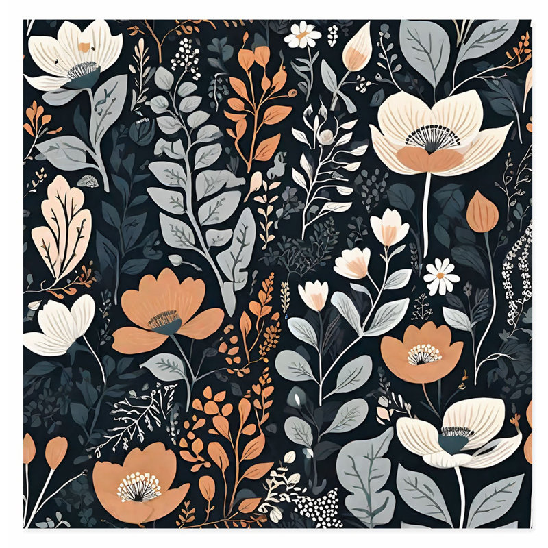 «Botanical Scandinavian Plants I», reproduction d'art scandinave sans cadre, H 18 po x l 18 po