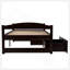 Lit plateforme simple avec deux tiroirs-115693398