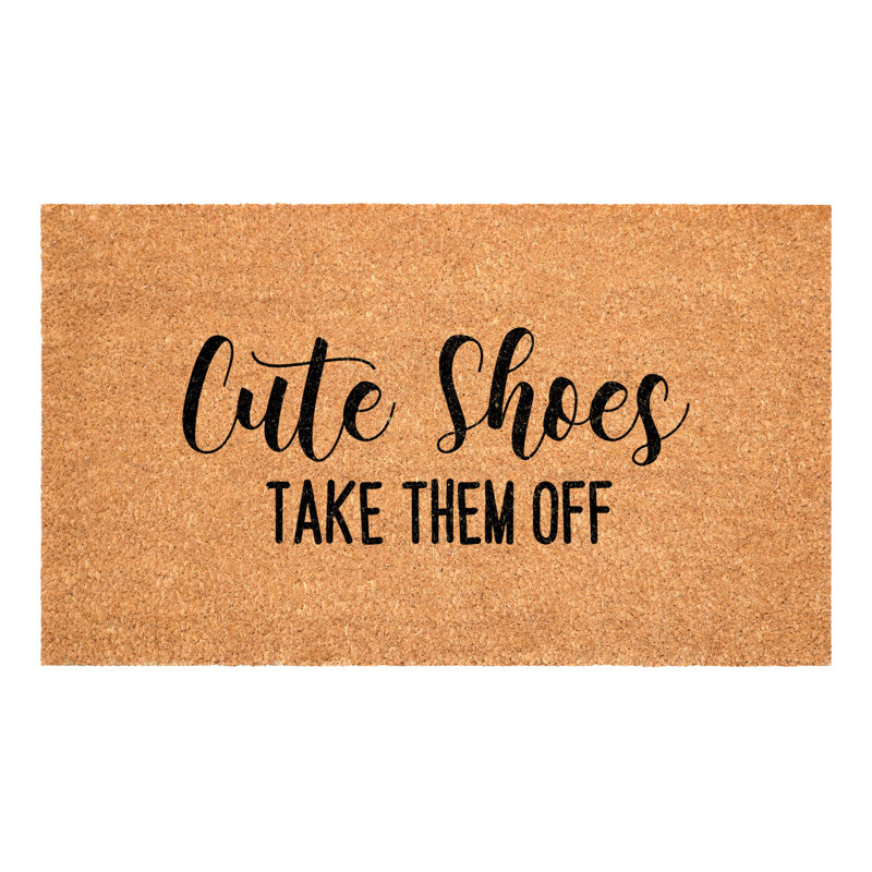 Cute Shoes Doormat, 24" W x 36" L