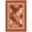 Tapis Hawthorn2 Modern Circles géométrique orange, rouge et crème, lavable à la machine, antidérapant, à poils courts, pour l'intérieur et l'extérieur, adapté aux animaux domestiques, idéal pour le salon, la chambre, la salle à manger, l'entrée, le couloir ou le bureau.-183083989