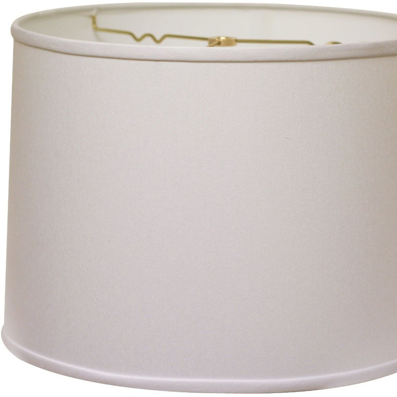 13" Throwback Drum No Slub Lampshade, White