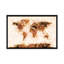 «Bronze Paint Splash World Map» par Michael Thompsett, reproduction d'art graphique sur toile-1055483916-975899520-975899518