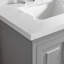 Meuble-lavabo double autoportant de 60 po avec pierre artificielle entièrement assemblé-126271385