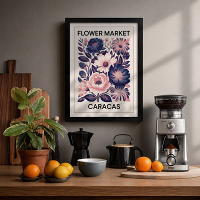 Caracas Flower Market Botanical - Framed Print