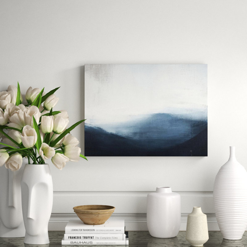 Summit To Sea IX Print by Paul Ngo, 18" H x 24" W x 1.5" D, Glass Coat