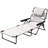 Outsunny Tanning Chaise Lounge Chair, 4-Position Beach Chair With Face & Arm Holes, Pillow Headrest, Adjustable Sunbathing Chair