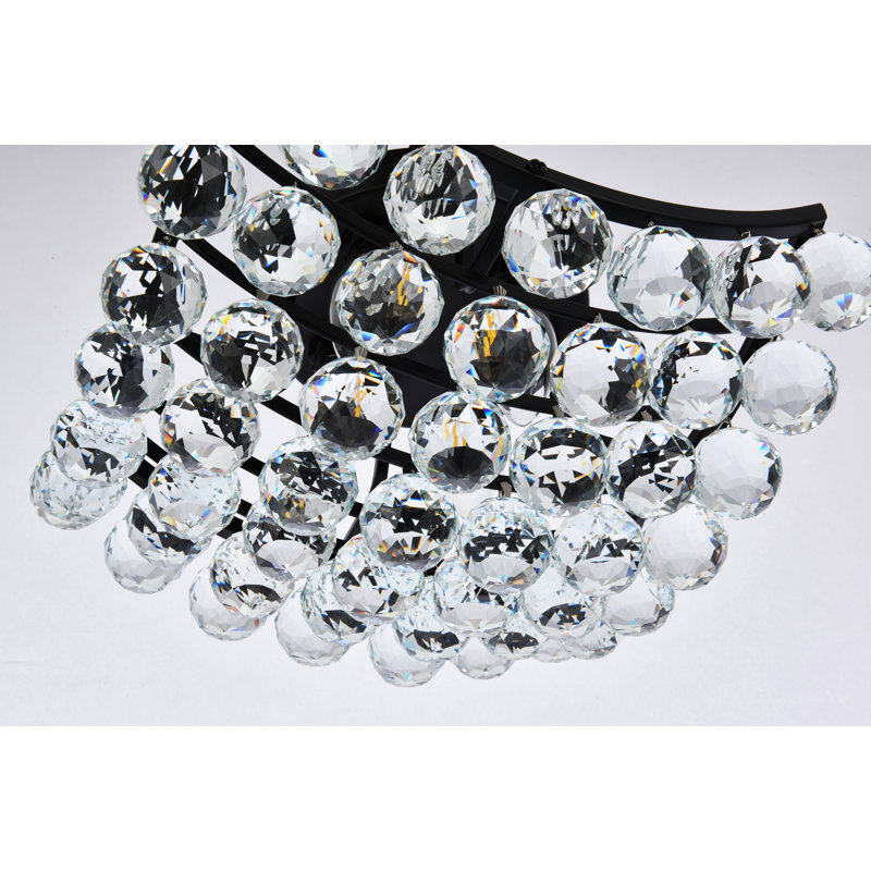 Eustacio Flush Mount, Black