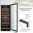 141 Bottle Built-in Refrigeration Dual Zone Freestanding Wine Refrigerator