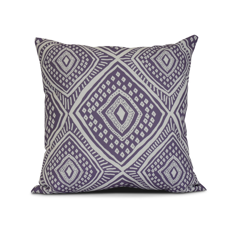 Housse et insert de coussin carré extérieur haut de gamme Getaway, 16 po x 16 po, Mauve