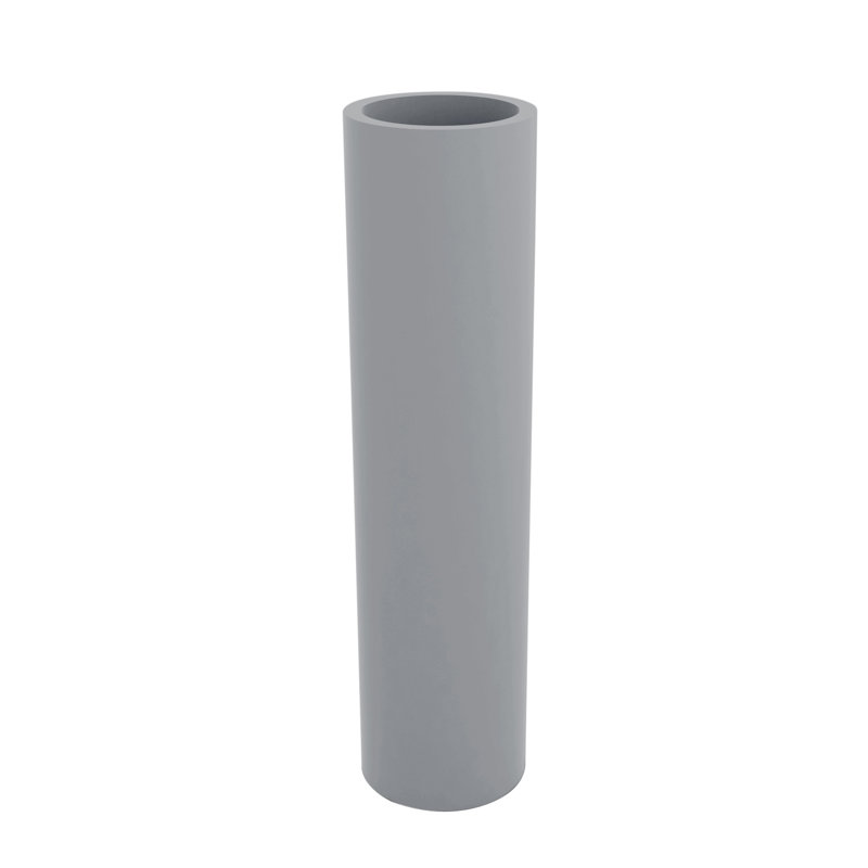 Cilindro - Resin Tower Pot Planter - Basic, Steel, 39.25" H x 9.75" W x 9.75" D
