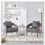 Chaise d'appoint rembourrée en velours-1167753840