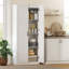 Armoire de rangement de 71 po de hauteur avec tablettes réglables, blanc