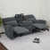 Endrik 87.8" Width Wall Hugger Power Reclining Sofa with Flip Down Console and LED Light, 3-Seater Couch for Small Spaces Living Room and RV