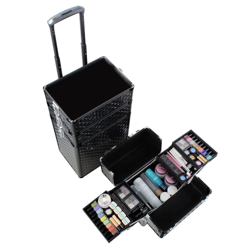 Aluminium Alloy Travel Case + Portable, Black
