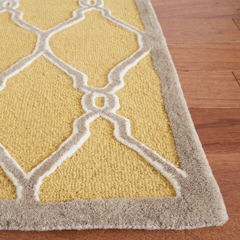 Duong Geometric Wool Hand Woven Area Rug