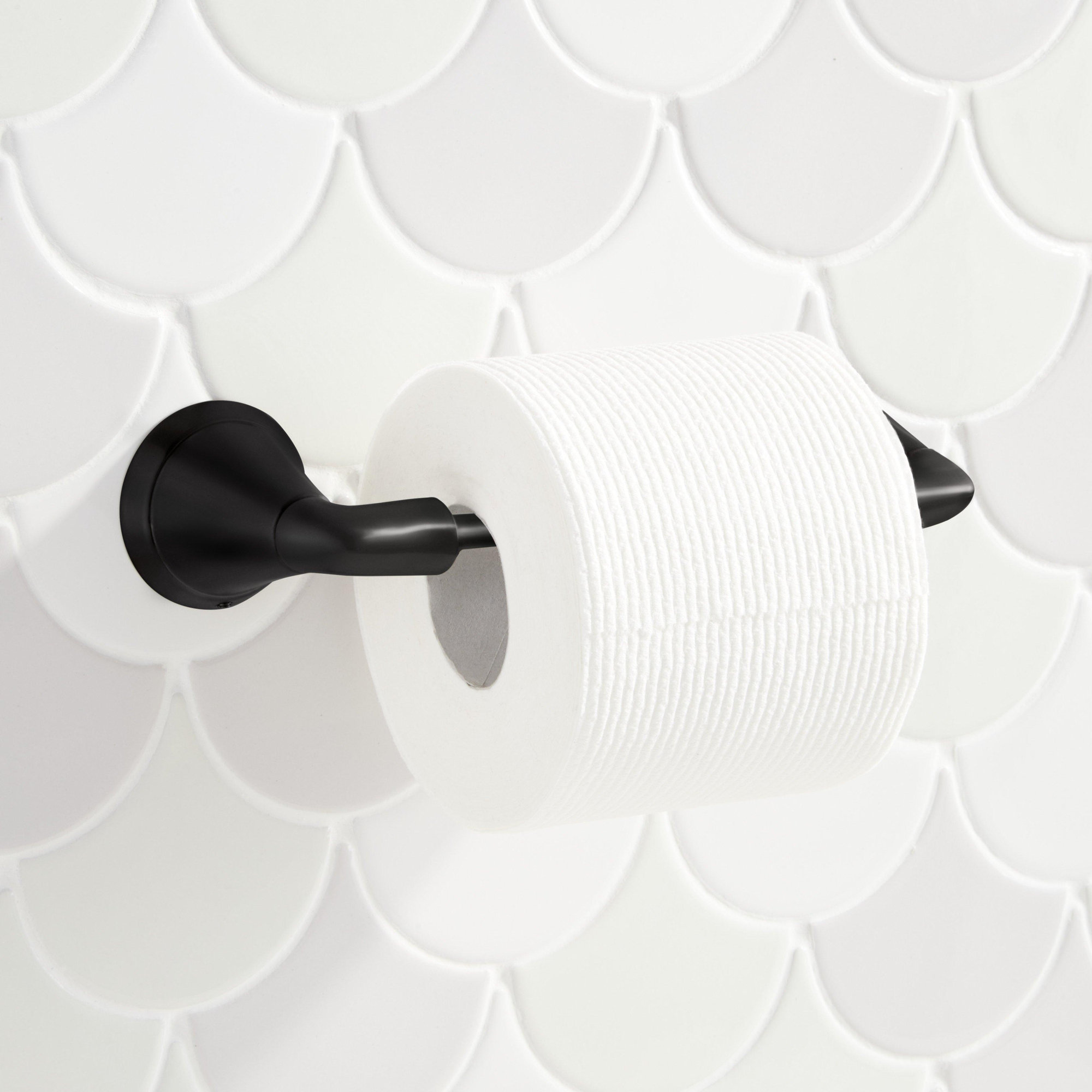 Provincetown Wall Mount Toilet Paper Holder, Matte Black