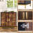 2 - Door Sideboard, Storage Cabinet With Steel Feet