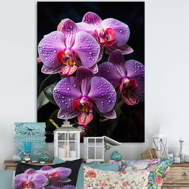 Twisted Jasmine Flowers by Nickkurzenko - Wrapped Canvas Photograph Ebern Designs Size: 48 W x 32 H