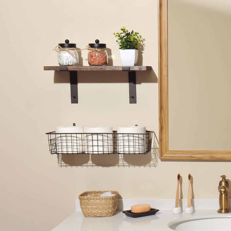 Ensemble d'accessoires de salle de bain avec pot flottant Mason