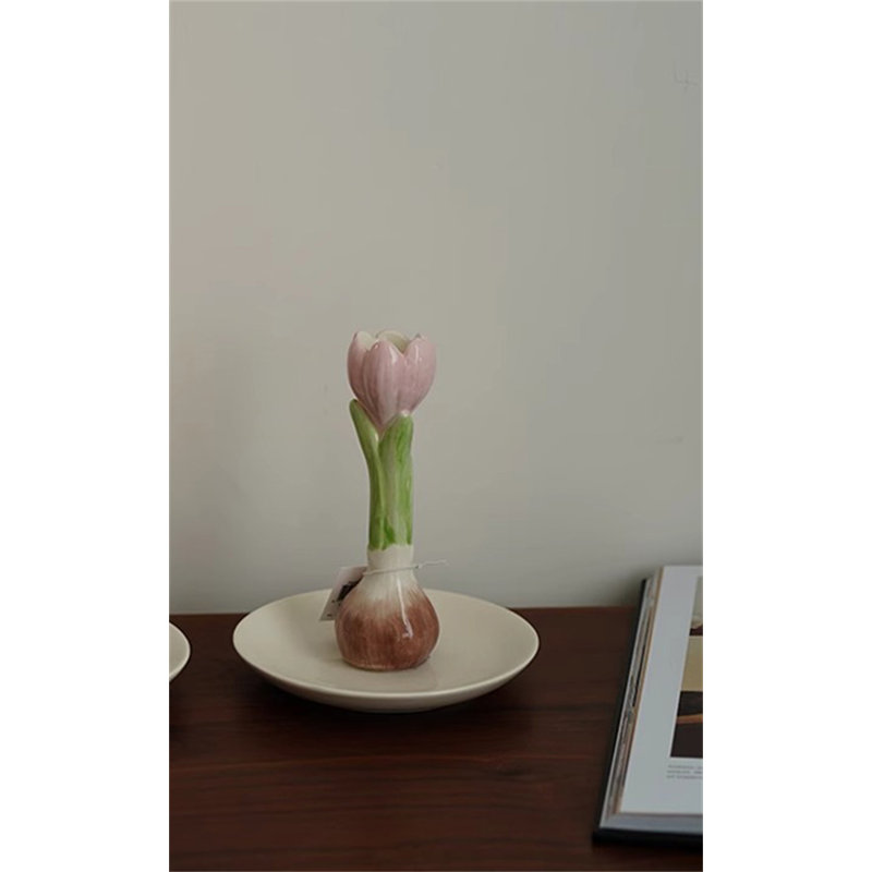 Bougeoir artistique, Rose