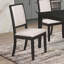 Chaise d'appoint rembourrée, ensemble de 2