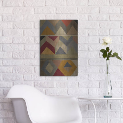  «Multicolored Tapisserie 2» par Chariklia Zarris, art mural en métal, 16 po x 24 po