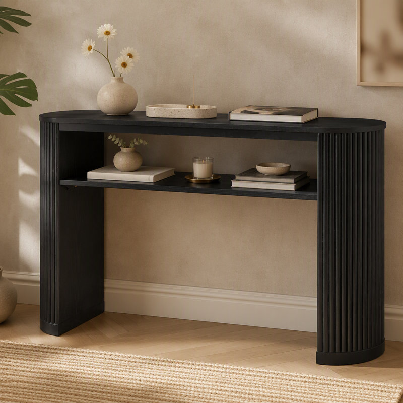 Console Rustic, Noir, Noir, Noir