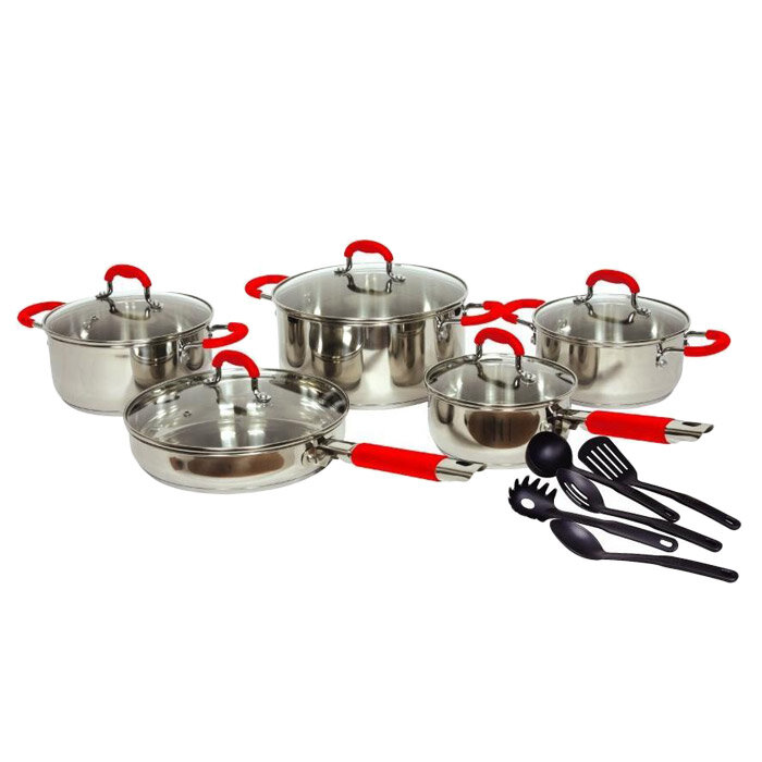 Cooks Stainless Steel 15-pc. Cookware Set