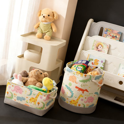 2 pièces, panier de rangement pliable de grande capacité avec conception à 3 niveaux, organisateur multifonctionnel pour les jouets, la lessive et les articles ménagers, tissu résistant à l'eau et durable