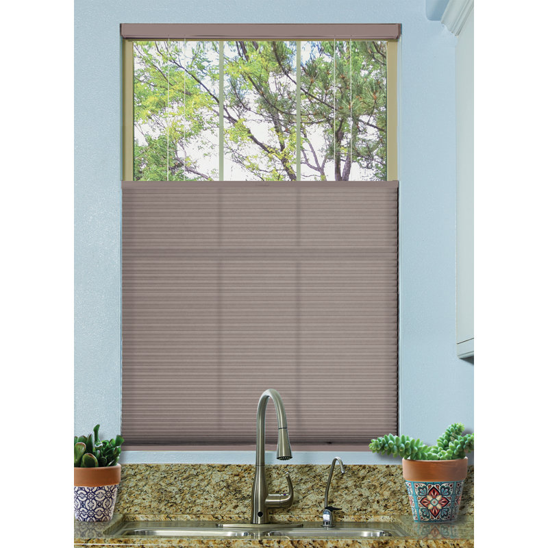 Store alvéolaire semi-transparent sans cordon, 48", 28", Bâtons / pierres