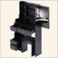 Petite coiffeuse avec tiroir de gauche et tabouret rembourré, très grand miroir coulissant, multi-couches, commode de rangement haute capacité, convient aux petits espaces, certificat EPA, GCC, UL-1394942675