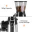 GEEPAS Conical Burr Coffee Grinder, Adjustable Electric Coffee Grinder with 15 Precise Grind Settings 