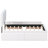 Upholstered Platform Bed Queen White With 4 Drawers And Comfortable Headboard, No Box Spring, Linen Upholstery, Construction In For Size, Roomy Contemporary Spring Requirement, Fabric, Stable Support-124868297