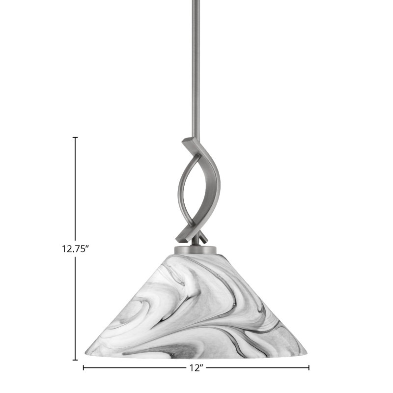 Luminaire suspendu simple à 1 lumière Unia