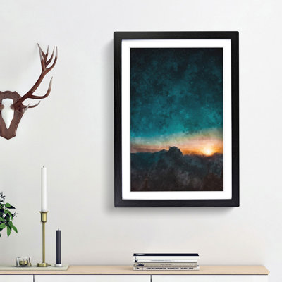 Stars Above California Painting - Framed Print