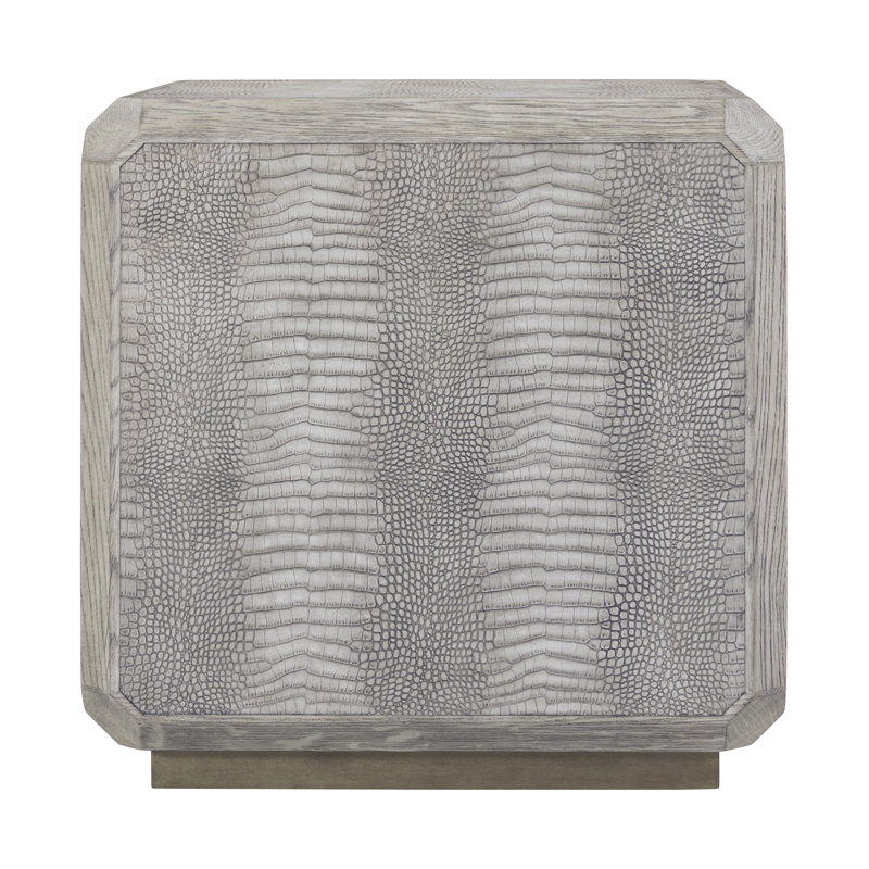 Spencer St. James Side Table, Argento
