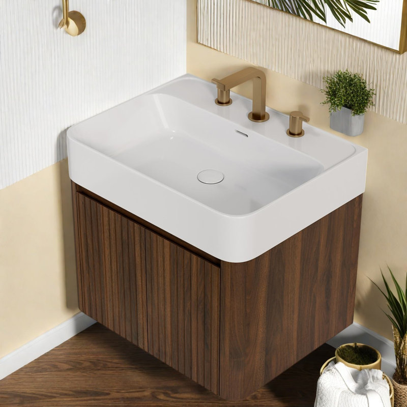 Modern Vanities(Must include both Vanity Cabinet  and Sink), 24 Wood Bath, 23.62