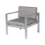 Aluminium Garden Armchair Light Grey SALERNO-354106153