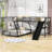 Kitson Twin Over Full Metal L-Shaped Bunk Bed with Built-in-Desk by Isabelle & Max™