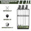 Rangement pour club de golf en bois de qualité supérieure pour 6 bâtons, 18 balles et 3 housses de rangement