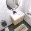 Meuble-lavabo simple 24 po avec plateau en résine Mikasia-590334242